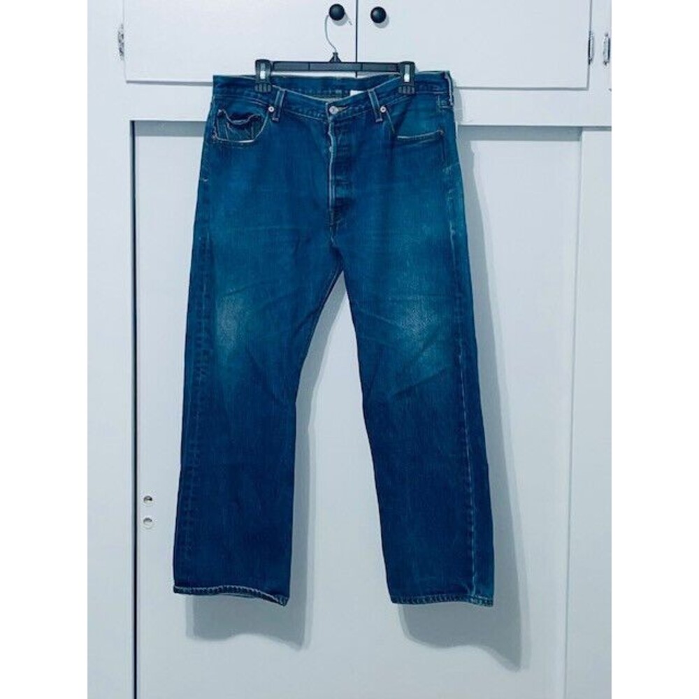 Levi’s 501XX Mens Button Fly Denim Jeans vintage Mexico Size 38x32 Fits 36x29